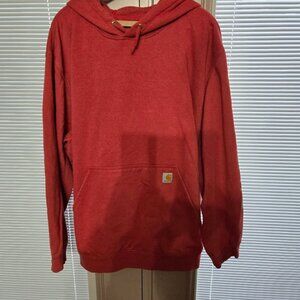 Men's light red Carhartt size 4XL hoodie style sweatshirt